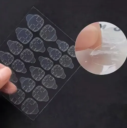 Sticker Adhesivo Pegamento Bifaz Para Tips Uñas Postizas Press On