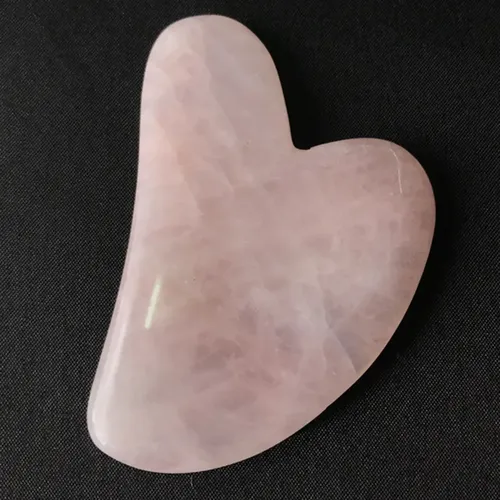 Mesa C* C# Natural Rose Gua Sha Para Masaje Facial, De C