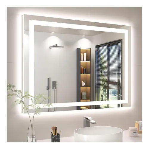 Espejo De Baño Led Rpoesx 40×30 Cm Retroiluminado Y Iluminad
