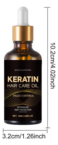 Aceite De Queratina Suavizante Para El Cabello, 50 Ml