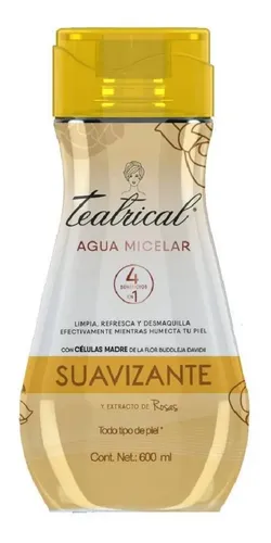 Teatrical Agua Micelar De Rosas Suavizante X600 Ml