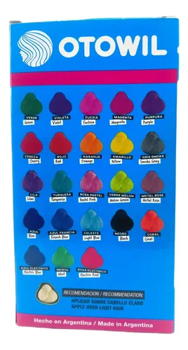Otowil Cielo Color Crema Colorante Capilar Tono Azul x 1 unid