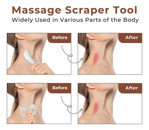 Juego De Herramientas Para Raspar Músculos Cheatky Gua Sha D