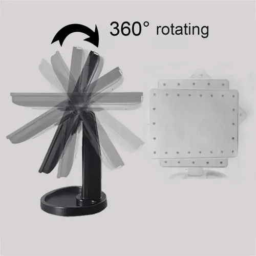Espejo Led Luz Maquillaje Tactil Usb 360 Portable Regulable