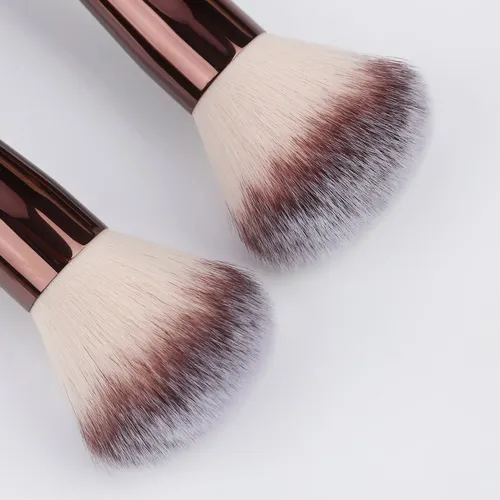 Set 3 Brochas Dobles For Maquillaje Líquido Y En Coffee