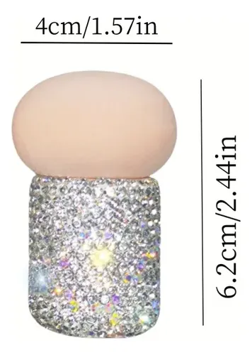 Esponja De Maquillaje Para Decoración Con Diamantes De Imita