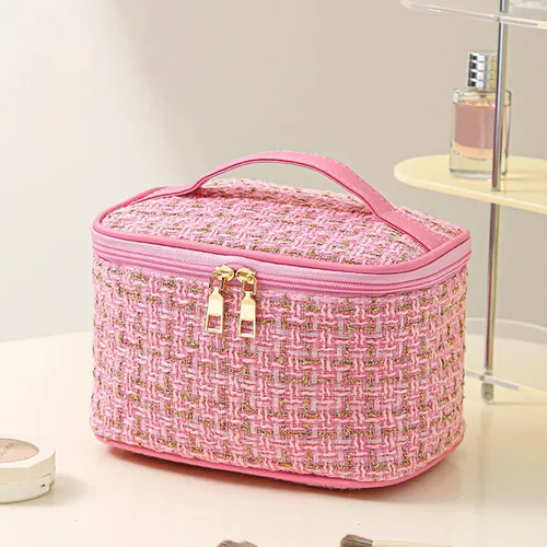 Bolsa De Maquillaje Reutilizable De Gran Capacidad, Portátil