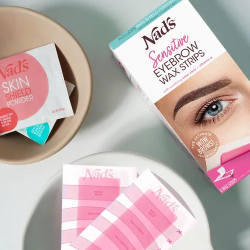 Kit De Tiras De Cera Para Cejas Nad’s Para Mujer, 6 Tiras