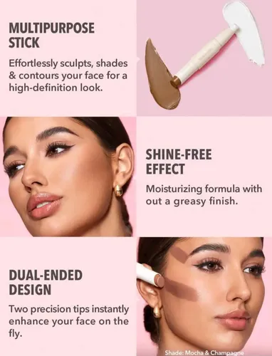 Barra Sheglam Delineadora E Iluminadora Coffee And Gold