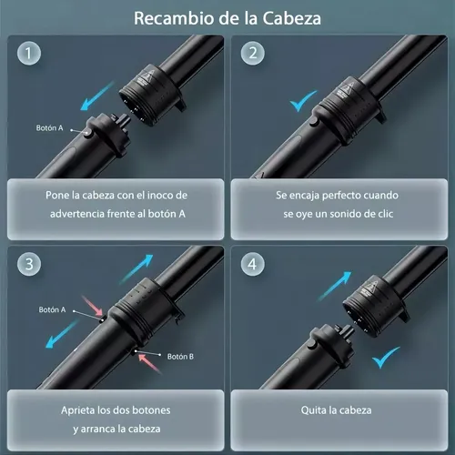 Rizadora De Cabello 6 En 1 Ferro Tenaza Plancha Cerámica