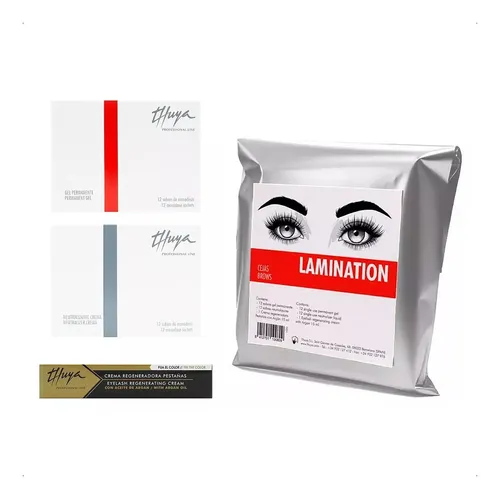 Kit Laminado Cejas Profesional Thuya 12 Sobres Gel + Neutralizante