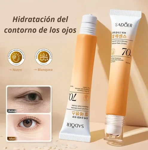 Crema Contorno Ojos 70% Arroz Blanqueador Sadoer