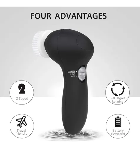 Cepillo Facial Eléctrico Clsevxy 6 Cabezales, Limpieza