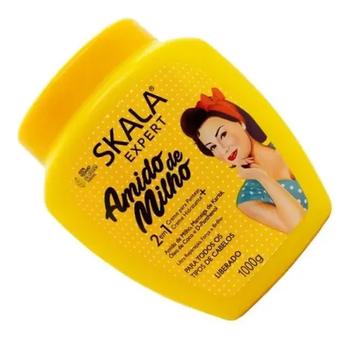 Skala Amido De Milho Máscara Pelo Vegana Crema Peinar 1kg