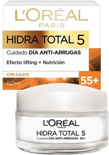 Crema Antiarrugas Hidra Total 5 Loreal 55+ Con Calcio
