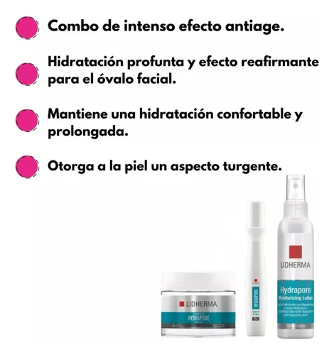 Kit Rutina Skincare Facial Antiarrugas Hydrapore Antiage