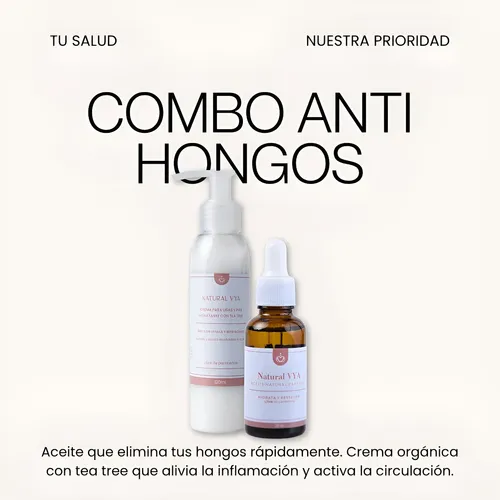 Aceite Anti Hongos + Crema Anti Hongos 120ml Combo Combo Antihongos