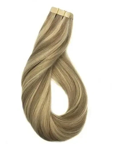 20 Extensiones De Pelo Humano Goo Goo Rubio Mixto 61cm