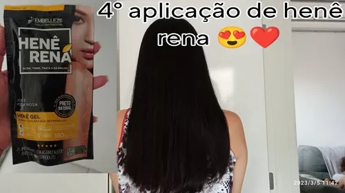 Embelleze Gel Hena Rena Alisa Tiñe Da Brillo Negro Cafe 180g