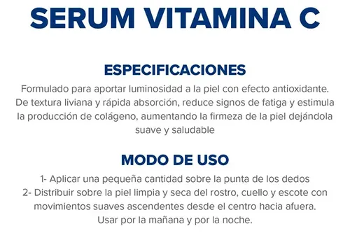 Serum Facial Todo Tipo De Piel Vitamina C Dermaglos 25 Ml
