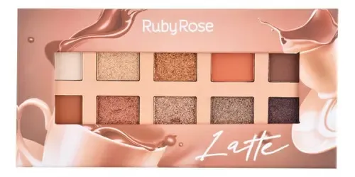 Paletas De 10 Sombras Latte – Ruby Rose