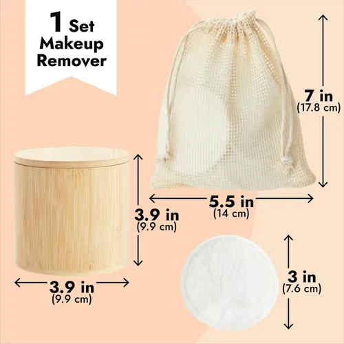 Reusable Cotton Pads Glamlily For Face Makeup Removal 16 Pac