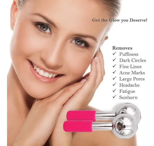 Ice Globes Facials Fabelegante Rosa 2 Unidades