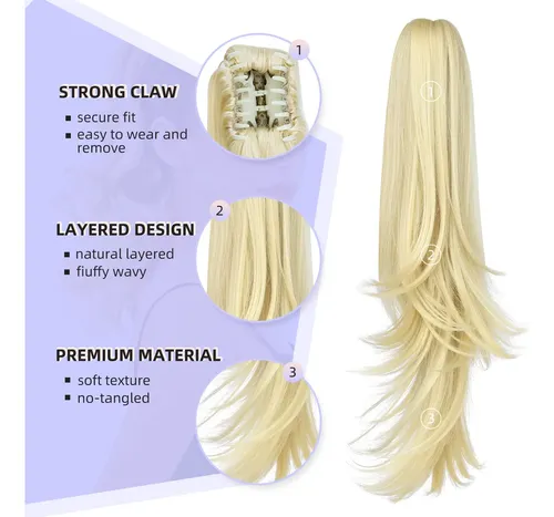 Extension De Cabello Cola De Caballo 50cm C/broche Rubi Blea