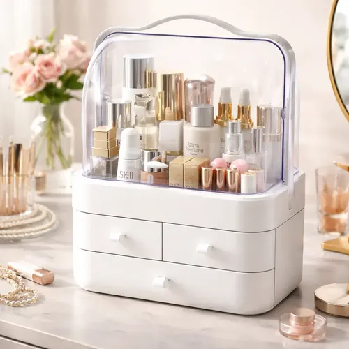 Organizador De Make Up Cosmeticos Portatil Escritorio