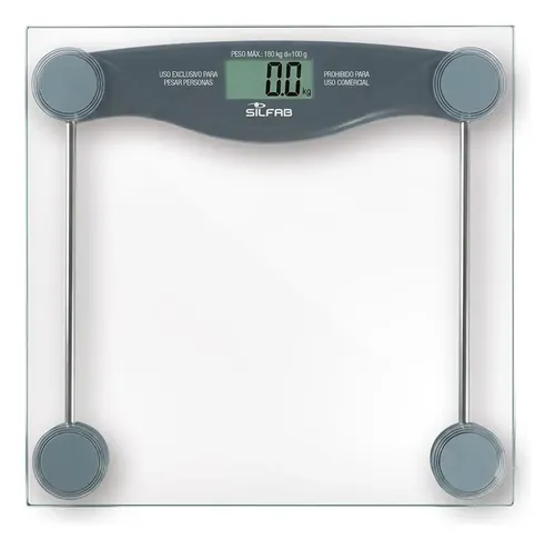 Balanza Digital Personal Slim Silfab Bd-p200 Gris Oscuro