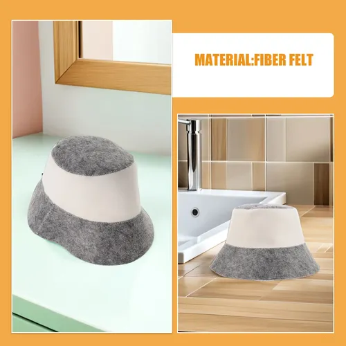 Gorro De Sauna De Fieltro, 2 Unidades: Gorro De Baño De Vapo