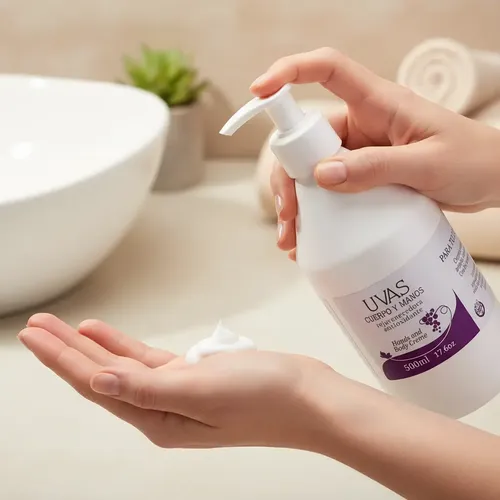 Crema Humectante Uvas Cuerpo Y Manos 500 Ml Hidratante Sin Tacc
