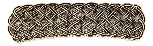 Pinza De Pelo De Barra De Trenza Celta, Gran Pasador Oro Hz
