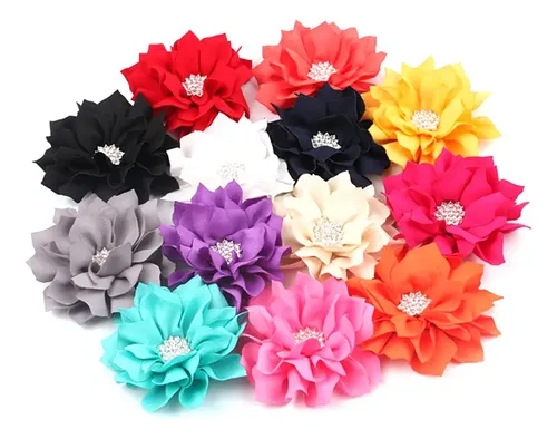 12 Accesorios Para El Pelo Con Forma De Loto (sin Pinzas)