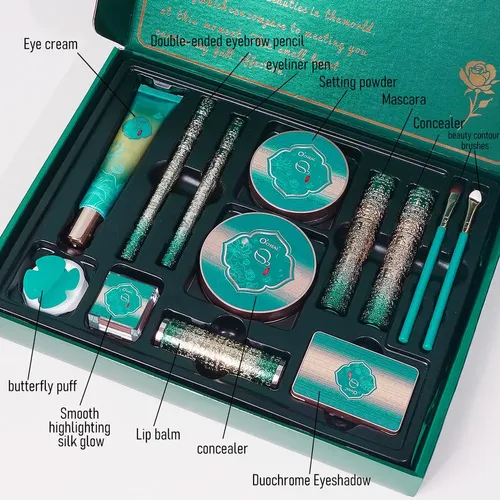 13pcs Makeup Set Lip Balm Concealer Eye Shadow Loose Powder