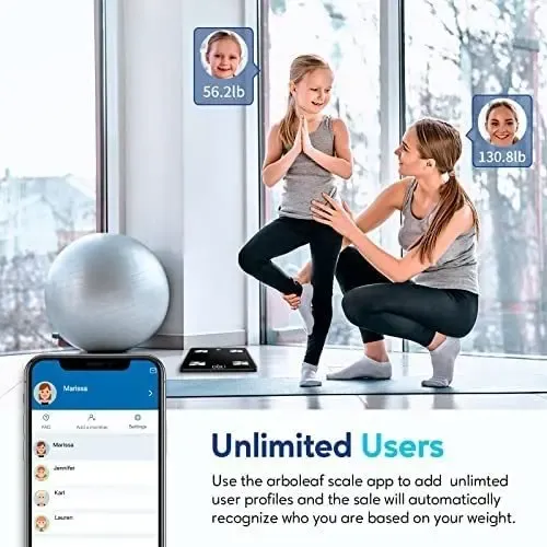 Báscula Inteligente Arboleaf C/wifi/bluetooth Negro Negro.