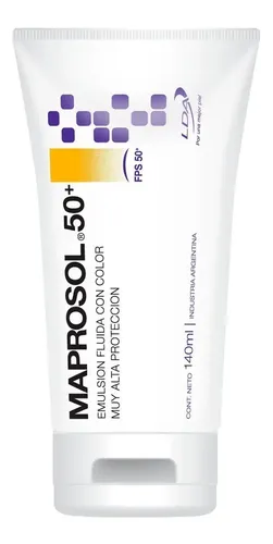 Lda Maprosol 50+ Emulsión Fluida Color 140ml Protector Solar
