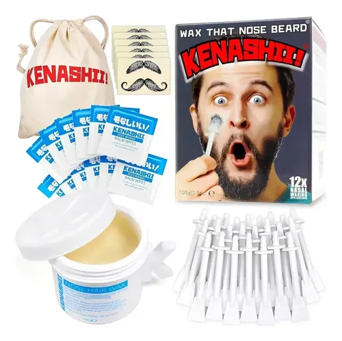 Kit De Cera Nasal Kenashii | 100 G | 24 Aplicadores