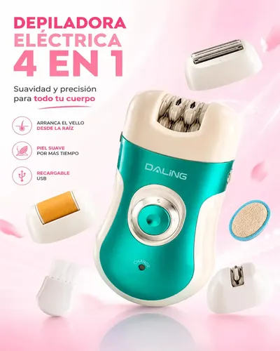 Depiladora Electrica Mujer 4 En 1 Zonas Intimas Recargable Mixto
