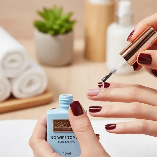 Esmalte Top Coat Long Lasting Navi 15ml Gel Larga Duración