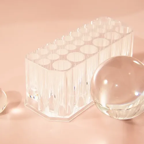 Organizador Transparente Para Brochas De Maquillaje