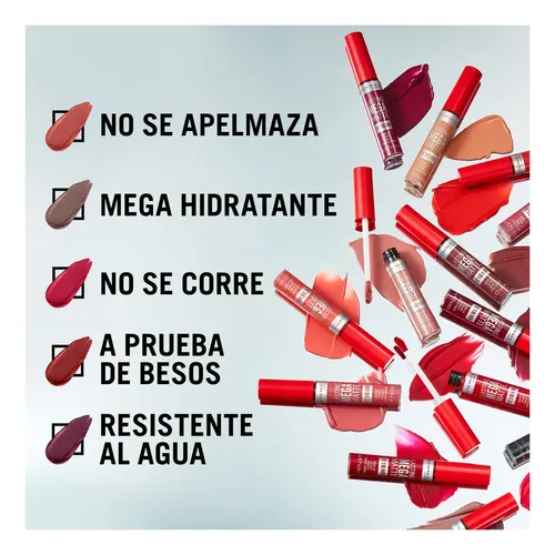 Rimmel Labial Líquido Lasting Mega Matte 600 Coral Sass