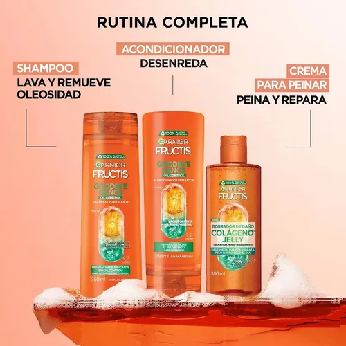Colageno Jelly Garnier Fructis Crema Para Peinar Transparente