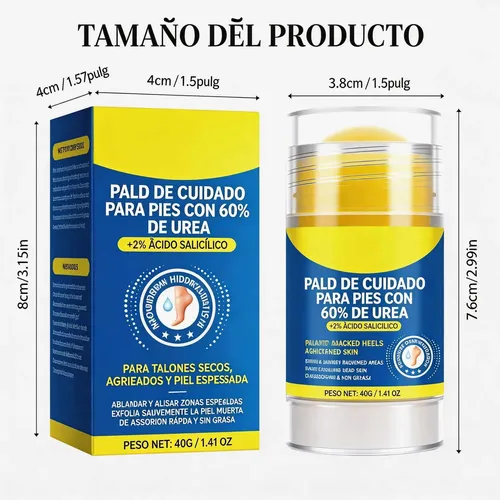 Crema For Pies Hidratante Y Antigrietas Con Urea Al 60%,