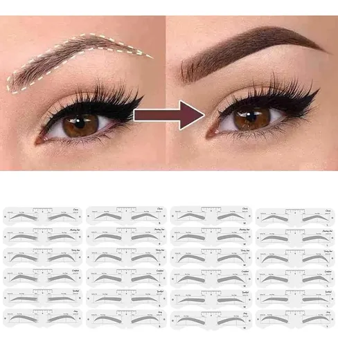 Molde Cejas Plástico Suave Banda Elástica Principiantes–
