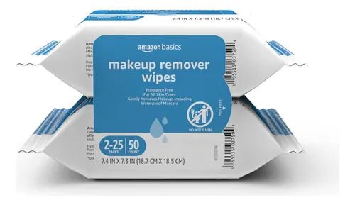 Toallitas Desmaquillantes Amazon Basics De 25 Unidades Para