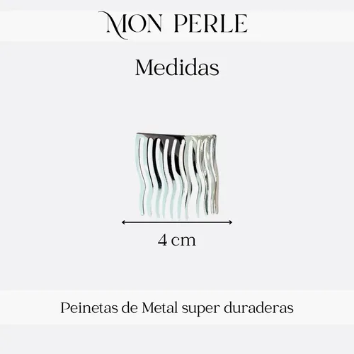 Peinetas De Pelo De Metal Por Par