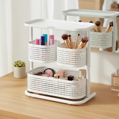 Organizador Maquillaje Porta Cosmetico Brochas Giratorio Kr