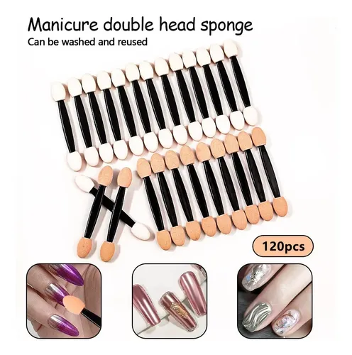Juego De Pinceles De Esponja De Doble Cara Para Sombra De
