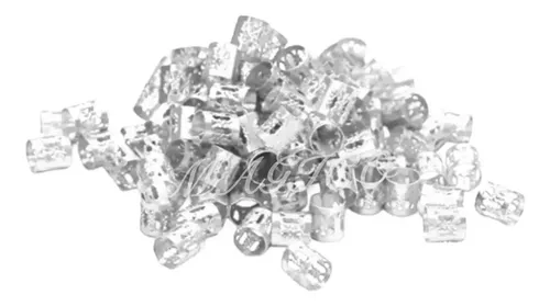 48 Anillos Cuffs Adornos Para Trenzas Rastas Plateado Dorado